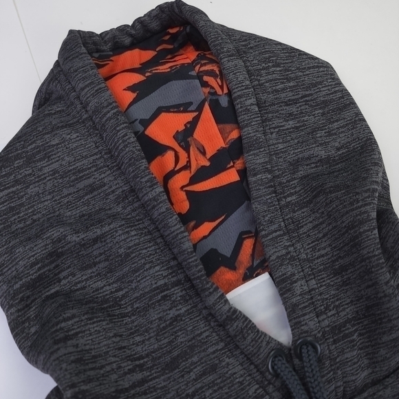 Russell Men's Tiger Camo Grey Hoodie Sz M - Picture 4 of 10